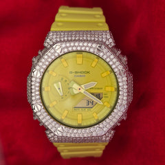 Iced Out Casio G-Shock 7.00 Ctw Moissanite