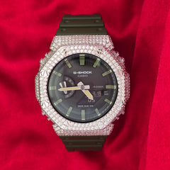Iced Out Casio G-Shock 7.00 Ctw Moissanite