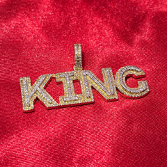 King Pendant 0.68 ctw Diamond 10K Yellow Gold