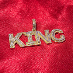 King Pendant 0.68 ct. Diamond 10K Yellow Gold
