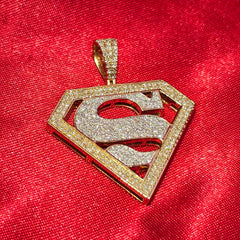 Superhero Pendant 0.74 ct. Diamond 10K Yellow Gold