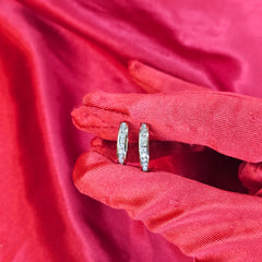 Diamond Hoop Earrings 0.50 ctw 10K Rose Gold