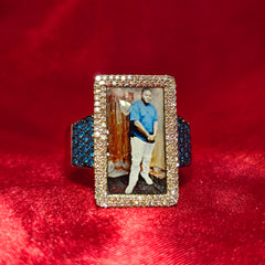 Diamond Picture Ring 0.49 ctw 10K Yellow Gold