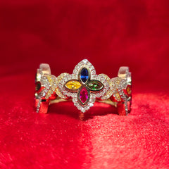 Diamond Sapphire Ring 0.63 ctw 10K Yellow Gold