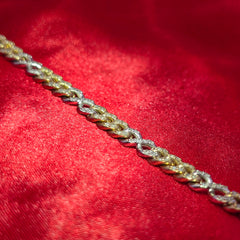 Cuban Link Bracelet 1.89 ctw Diamond 10K Yellow Gold