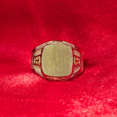 10K Men Statement Ring (Free Engraving Available)
