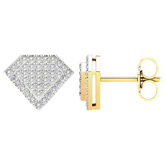 10 Karat Yellow Gold 0.25 Carat Diamonds Earrings-0127148-YG