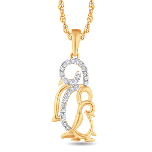 10 Karat Yellow Gold 0.06 Carat Diamonds Fashion Pendant-0825913-YG