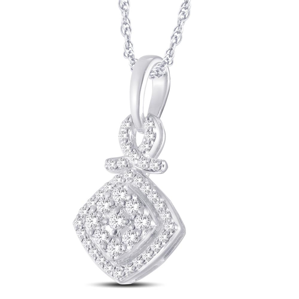 10 Karat White Gold 0.21 Carat Diamonds Fashion Pendant-0826862-WG