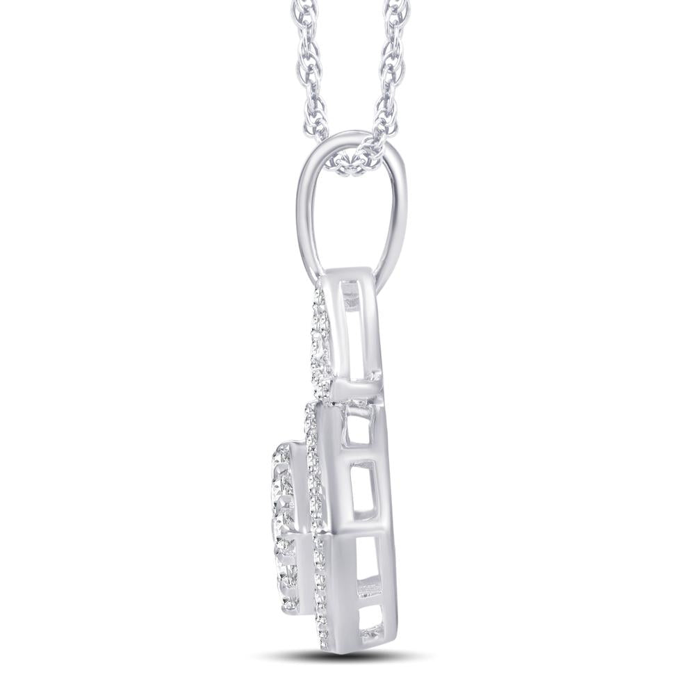 10 Karat White Gold 0.21 Carat Diamonds Fashion Pendant-0826862-WG