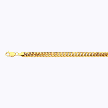 10K 6MM YELLOW GOLD HOLLOW MIAMI CUBAN 16" CHAIN NECKLACE (AVAILABLE IN LENGTHS 7" - 30")