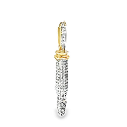 Bullet Pendant 0.5 Ct. Diamond 10K Yellow Gold