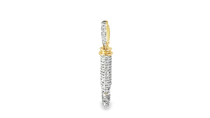 Bullet Pendant 0.5 Ct. Diamond 10K Yellow Gold