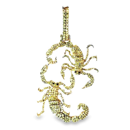 2 Scorpios Pendant 2.5 Ct. Diamond 10K Gold