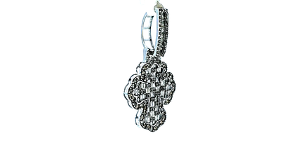 Fashion Cross Pendant  10K White Gold 3.00 Ctw Diamond