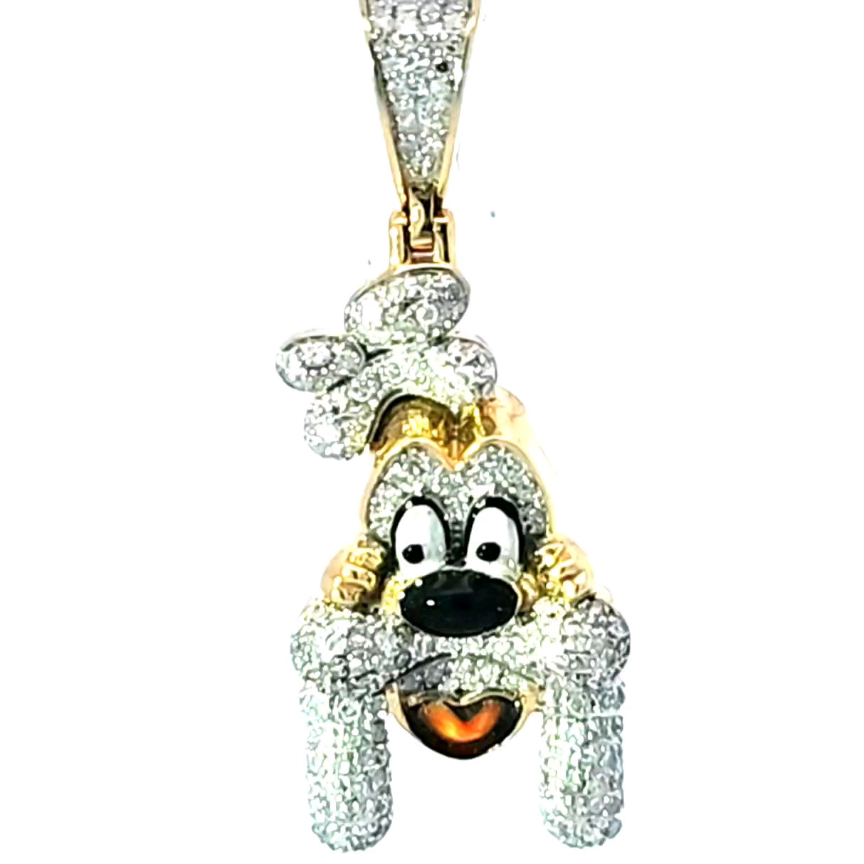 Fashion Scooby Do 10K Yellow Gold 0.65ctw Diamond Pendant