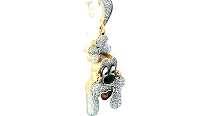 Fashion Scooby Do 10K Yellow Gold 0.65ctw Diamond Pendant