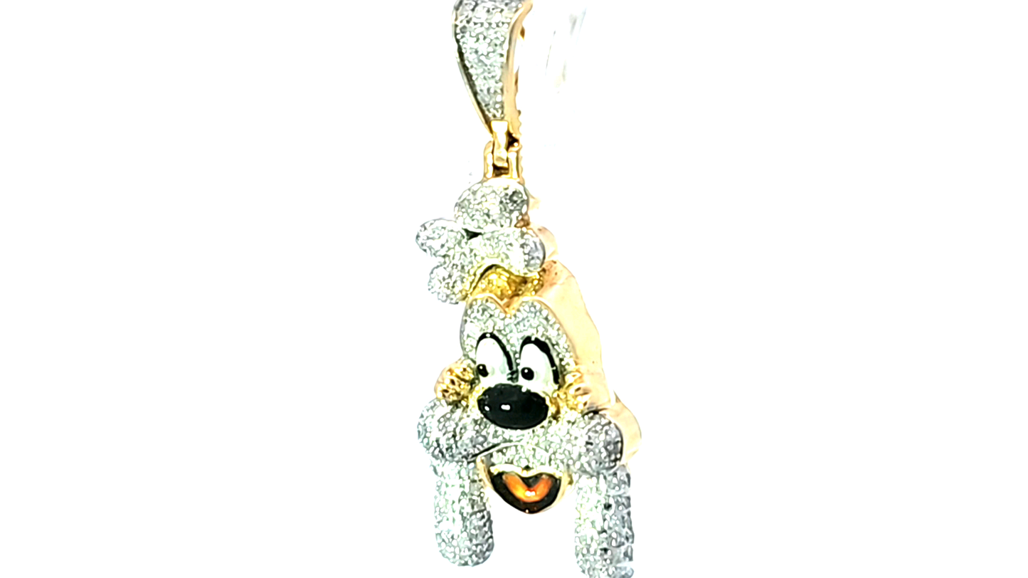 Fashion Scooby Do 10K Yellow Gold 0.65ctw Diamond Pendant