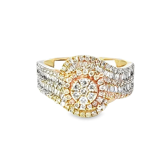 Elegant Diamond Ring 10K Yellow Gold 1.50ctw Diamonds