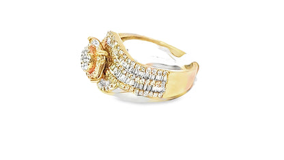 Elegant Diamond Ring 10K Yellow Gold 1.50ctw Diamonds