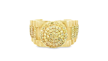 Luxurious Diamond-Encrusted Ring 1.50 Ct. Diamond 10K Yellow Gold