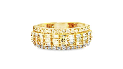 Elegant Men’s Diamond Band 1.41 Ct. Diamond 14K Yellow Gold