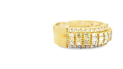 Elegant Men’s Diamond Band 1.41 Ct. Diamond 14K Yellow Gold