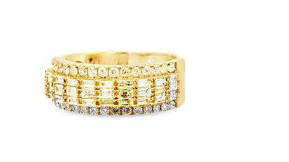 Elegant Men’s Diamond Band 1.41 Ct. Diamond 14K Yellow Gold