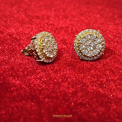 Fancy VVS Diamond Earrings 1.01 Ct. Diamond 14K Yellow Gold