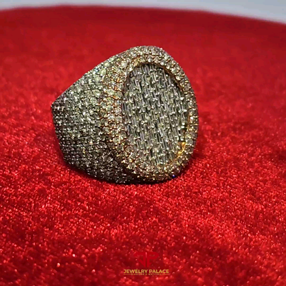 Elegant Diamond-Encrusted Ring 5.50 Ct. Diamond 10K Gold