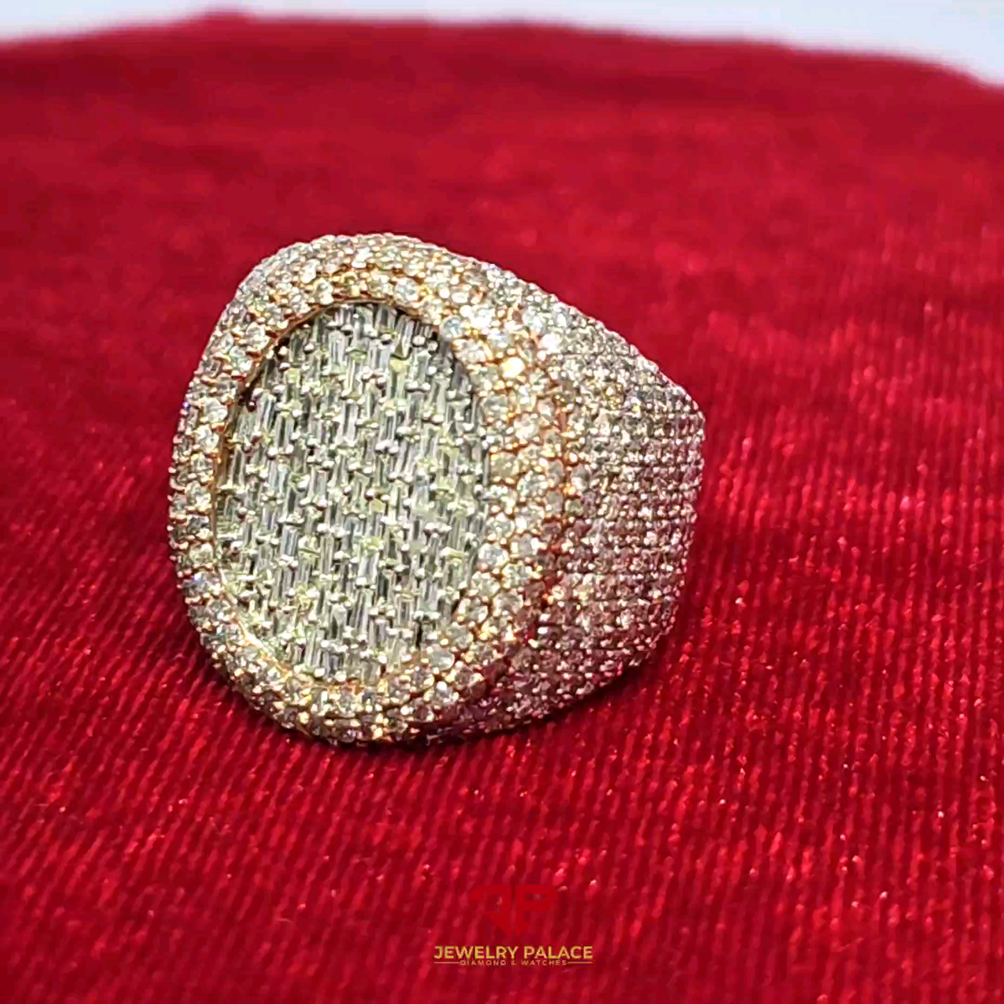 Elegant Diamond-Encrusted Ring 5.50 Ct. Diamond 10K Gold