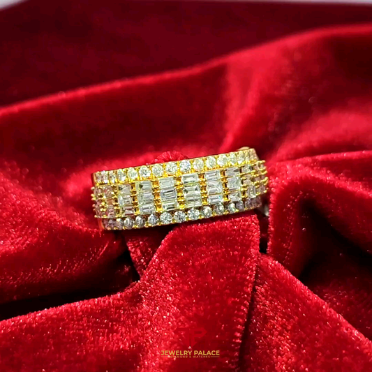 Elegant Men’s Diamond Band 1.41 Ct. Diamond 14K Yellow Gold