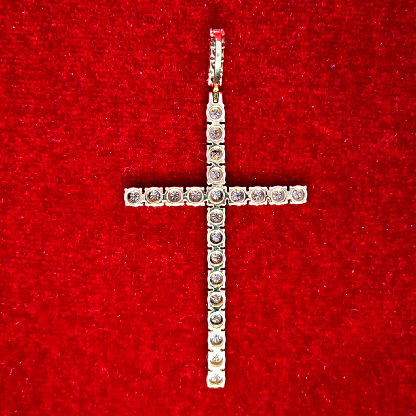 Diamond Cross Pendant 0.75 ct. 10K Two-Tone Gold