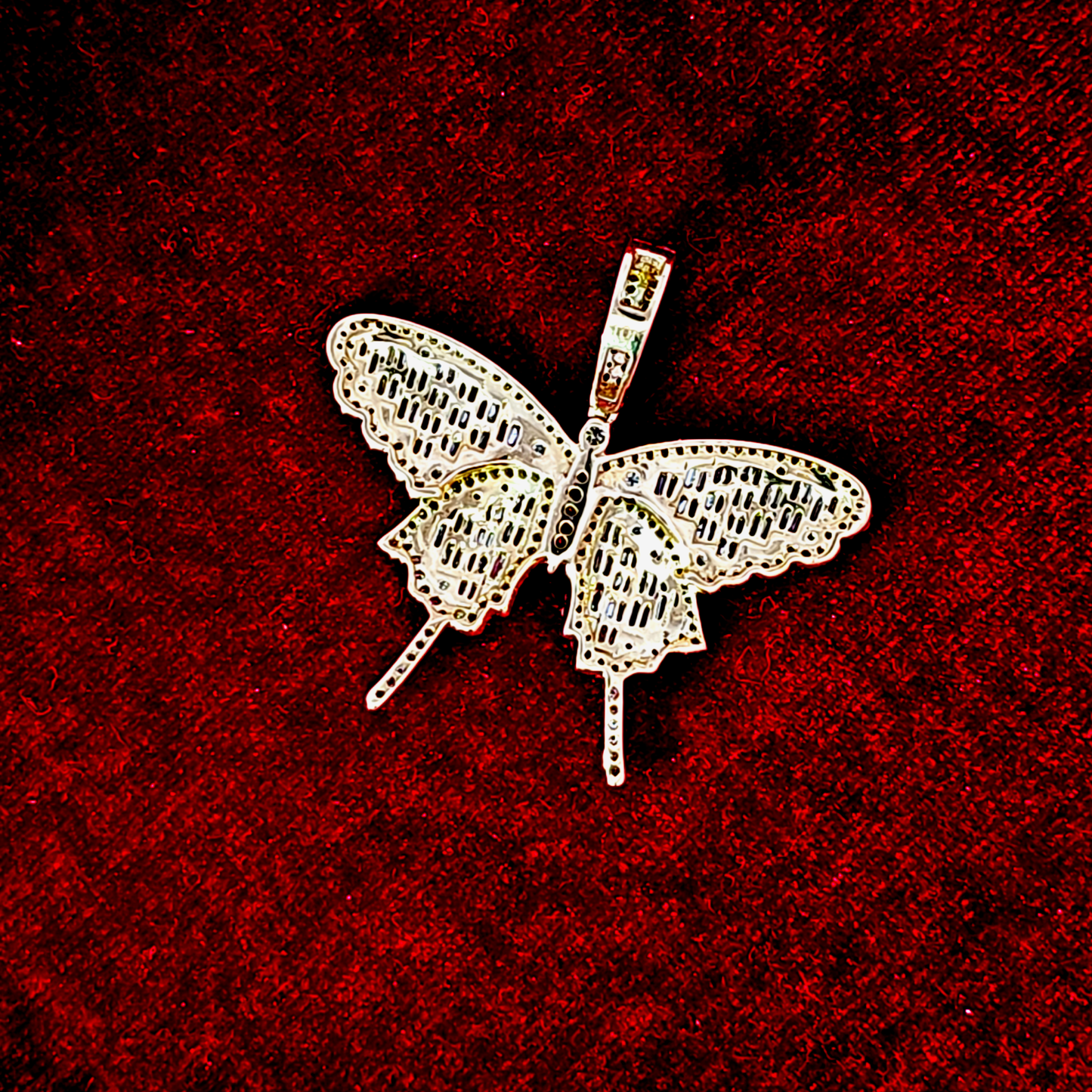 Butterfly Pendant 2.25 ct. Diamond 10K Gold