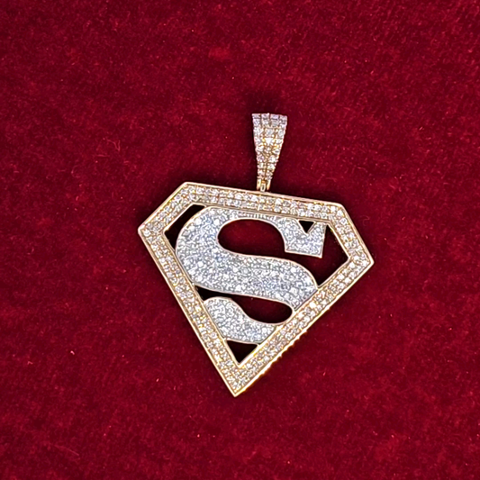 Superhero Pendant 0.74 ct. Diamond 10K Yellow Gold