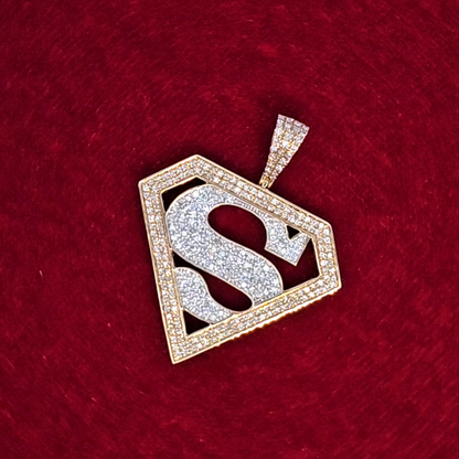 Superhero Pendant 0.74 ct. Diamond 10K Yellow Gold