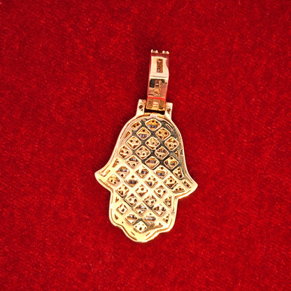 Gold Hamsa Pendant 2.75 ct. Diamond 10K Yellow Gold