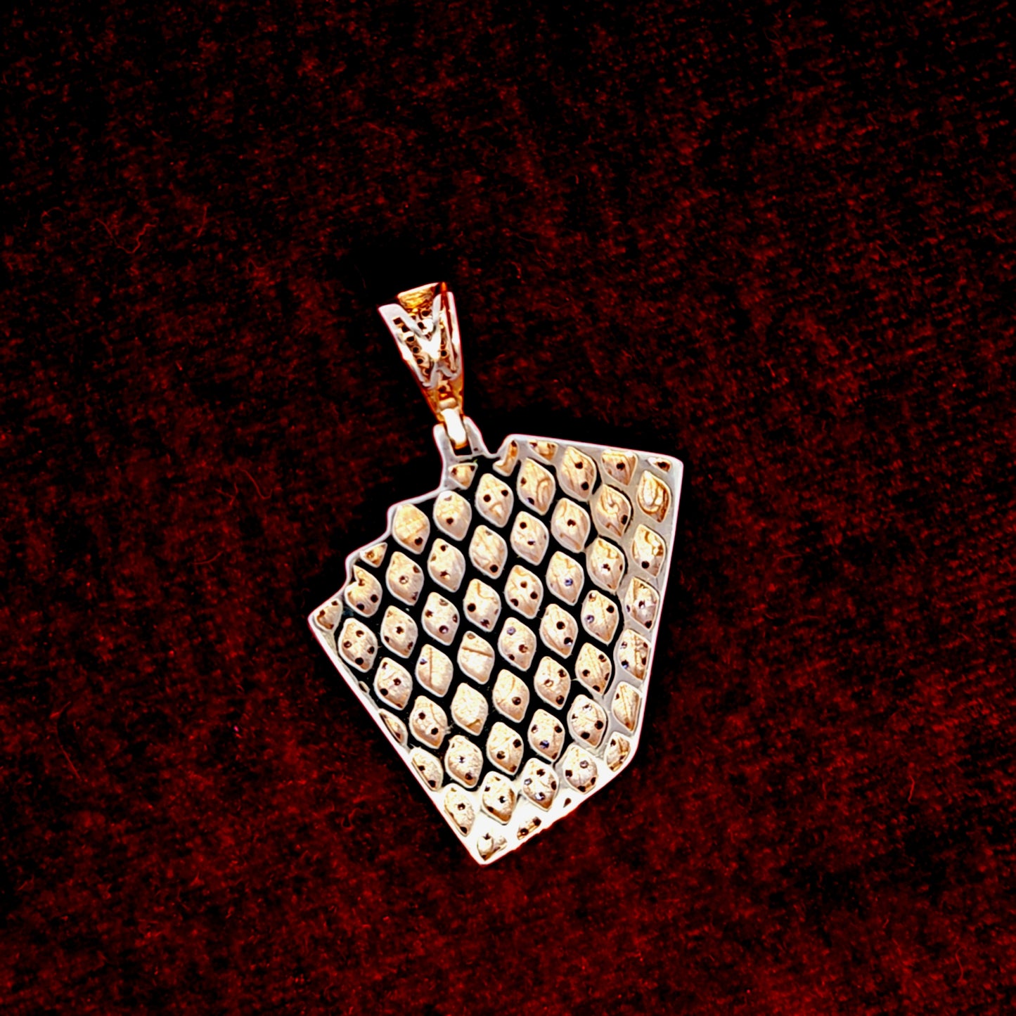 Playing Cards Pendant 0.90 ct. Diamond 10K Yellow Gold