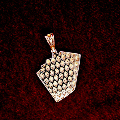 Playing Cards Pendant 0.90 ct. Diamond 10K Yellow Gold