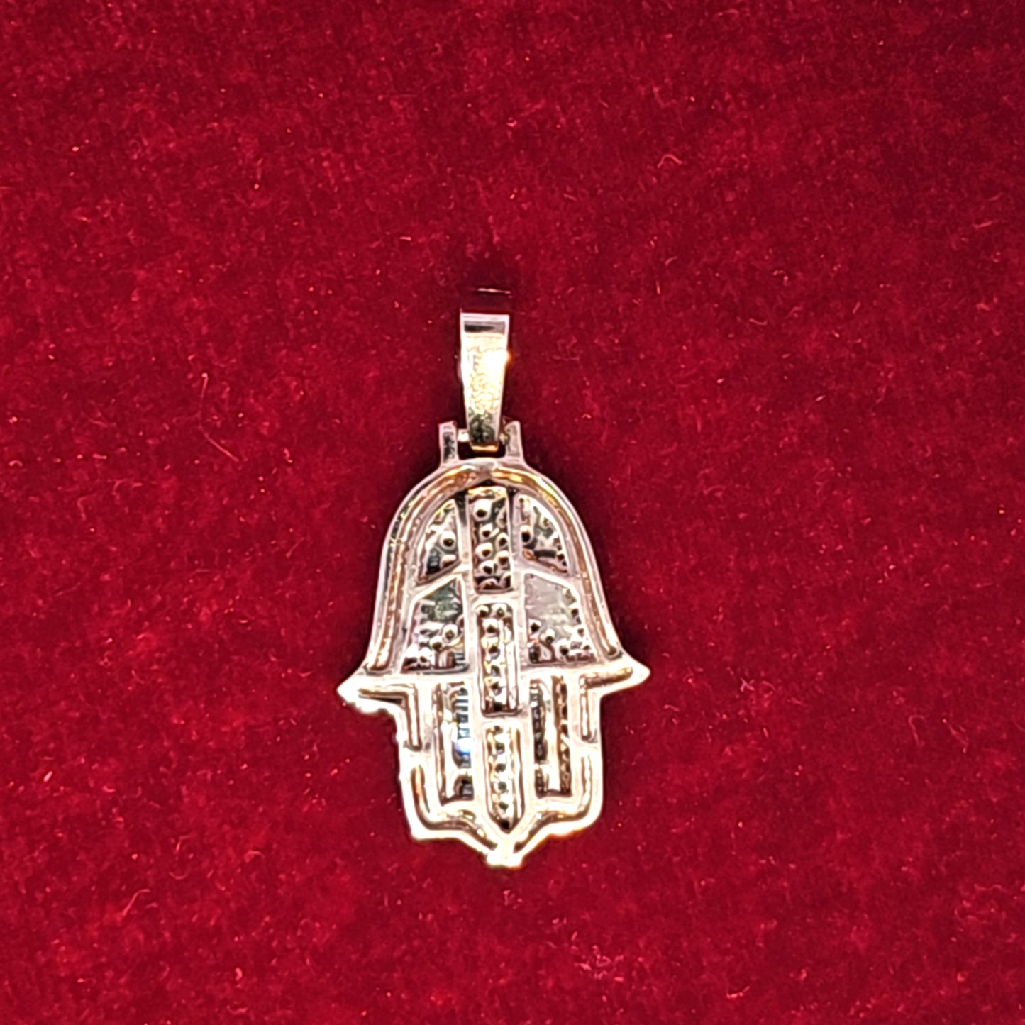 Hamsa Pendant 1.00 ct. Diamond 10K Yellow Gold