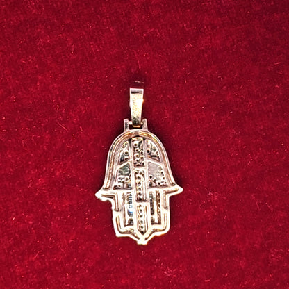 Hamsa Pendant 1.00 ct. Diamond 10K Yellow Gold