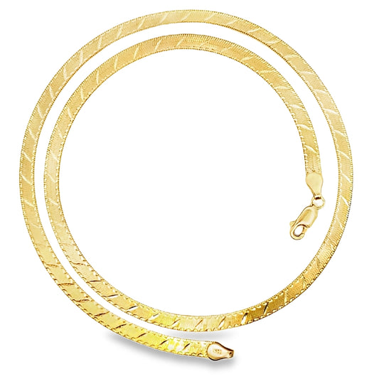 Herringbone Chain 4MM 20" 10K Gold