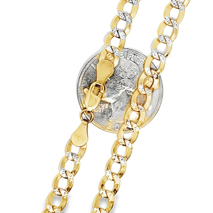 Diamond Cut Cuban Chain 5.8MM 22" 10K Gold