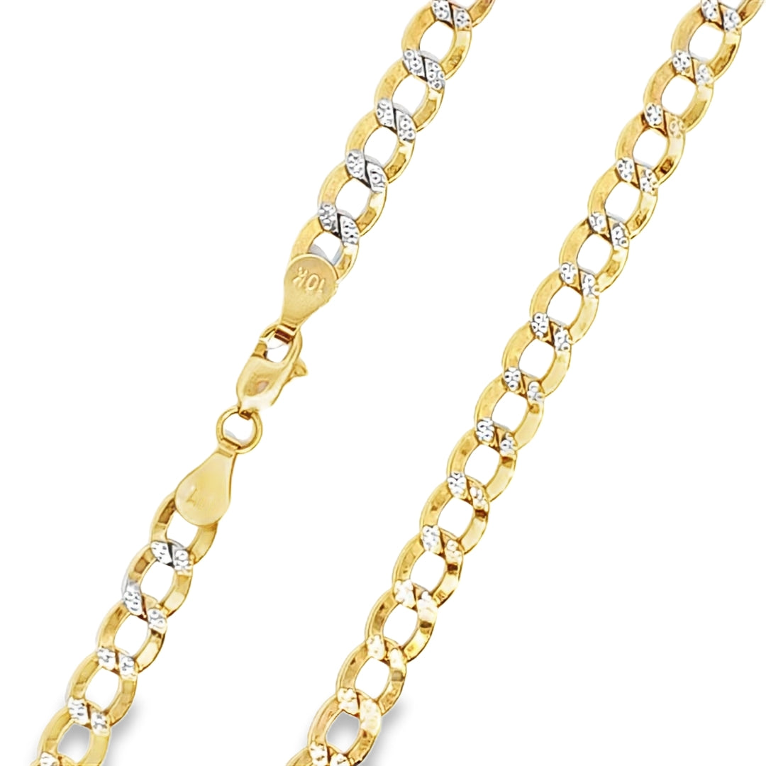 Diamond Cut Cuban Chain 5.8MM 22" 10K Gold