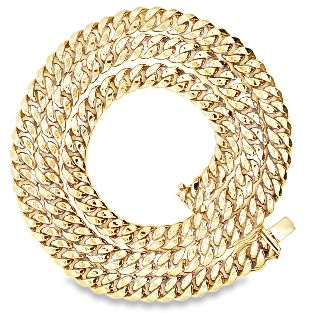 Miami Cuban Chain 7.7MM 24" 10K Gold