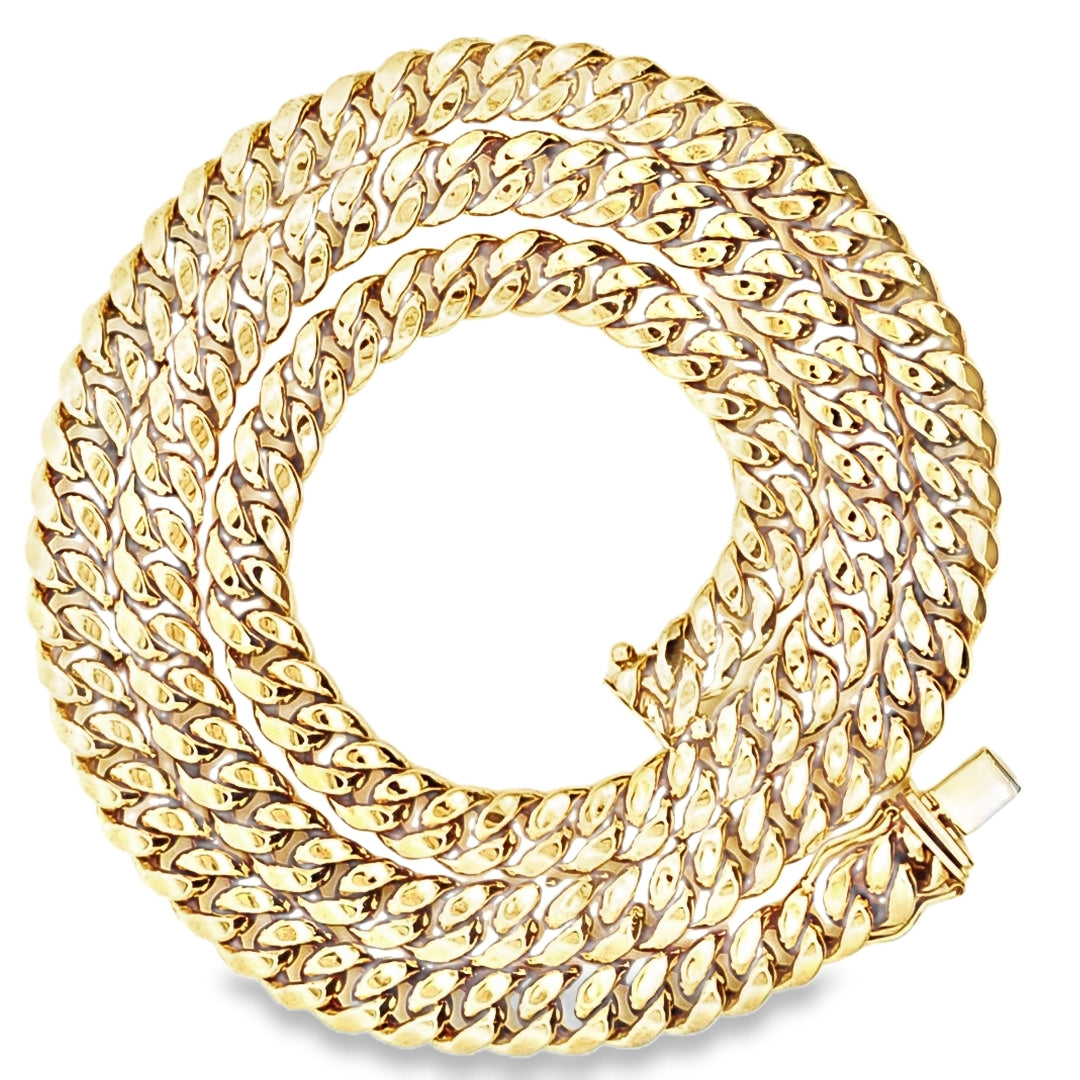 Miami Cuban Chain 7.7MM 24" 10K Gold