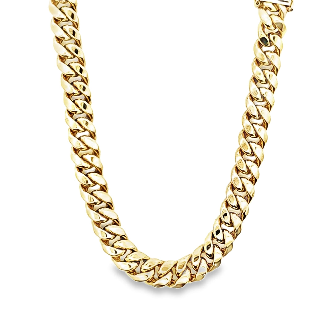 Miami Cuban Chain 7.7MM 24" 10K Gold