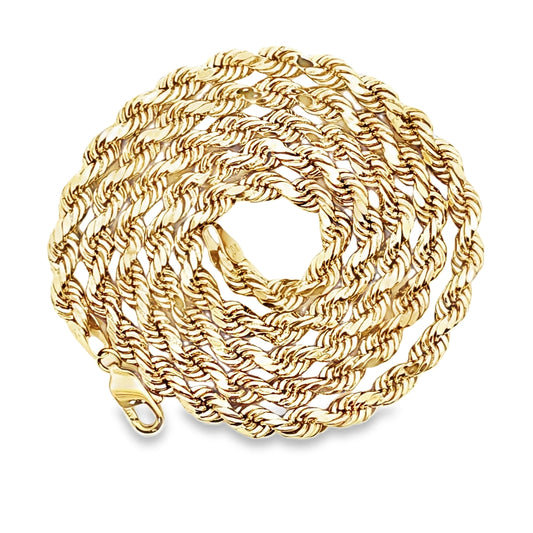 Rope Chain 5.6MM 26" 10K Gold