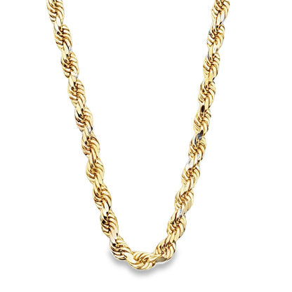 Rope Chain 5.6MM 26" 10K Gold