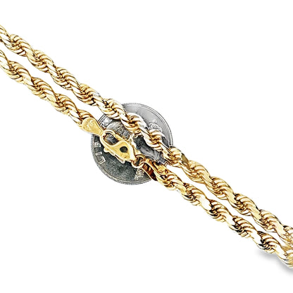 Rope Chain 5.6MM 26" 10K Gold